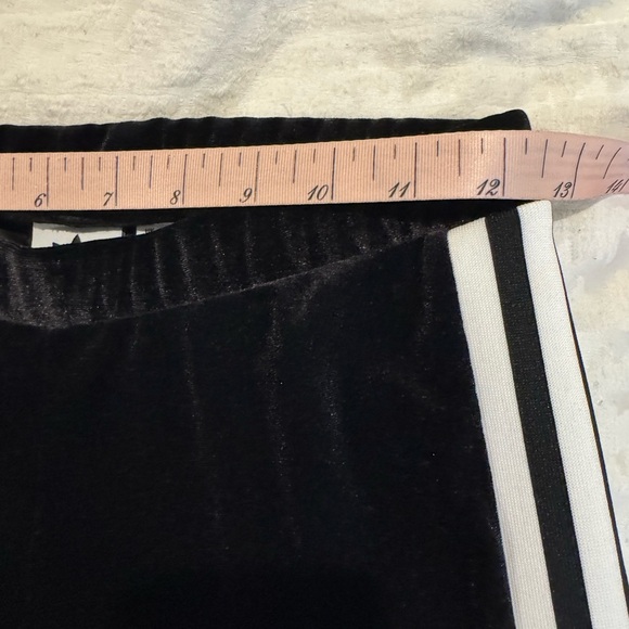 Adidas Originals Velvet Vibes Velour Leggings Black Superstar Firebird Luxe - Picture 7 of 10